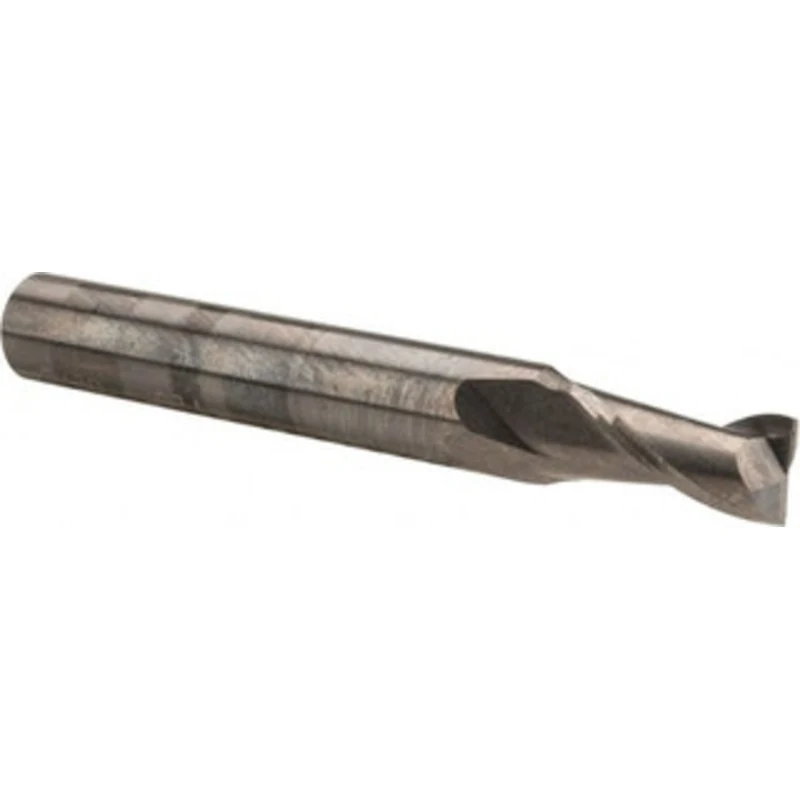 OSG 7/32, 7/16 LOC, 1/4 Shank Diam, 2 OAL, 2 Flute, Solid Carbide Square End Mill Single End, Uncoated, Spiral Flute,...