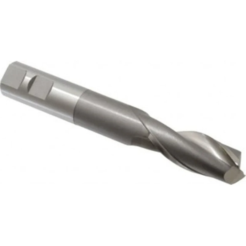 OSG 7/8, 2 LOC, 7/8 Shank Diam, 6 OAL, 2 Flute, Cobalt Square End Mill Single End, Uncoated, Spiral Flute, 30 Helix, ...