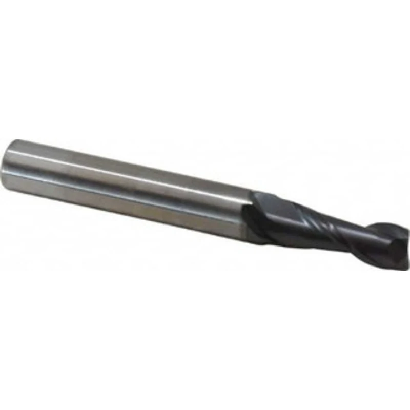 OSG 7mm, 19mm LOC, 8mm Shank Diam, 64mm OAL, 2 Flute, Solid Carbide Square End Mill Single End, TiAlN Finish, Spiral ...