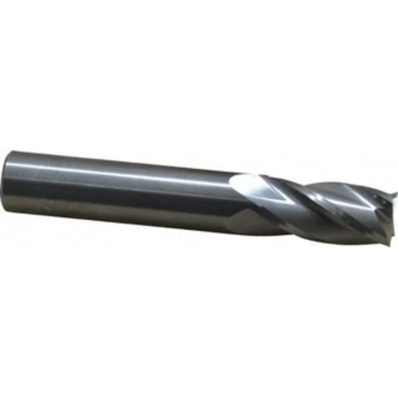 OSG 9/16, 1-1/8 LOC, 9/16 Shank Diam, 3-1/2 OAL, 4 Flute, Solid Carbide Square End Mill Single End, Uncoated, Spiral ...