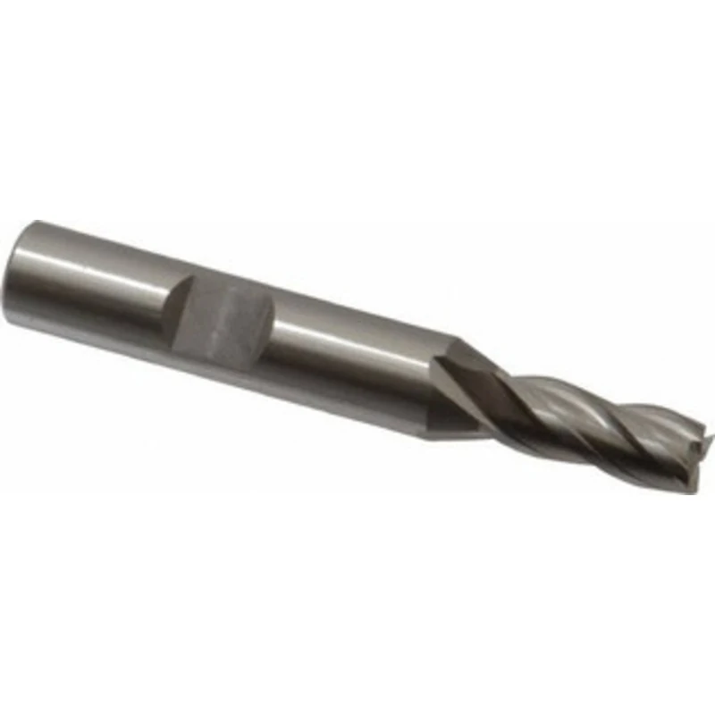OSG 9/32, 11/16 LOC, 3/8 Shank Diam, 2-1/2 OAL, 4 Flute, Vanadium High Speed Steel Square End Mill Single End, Uncoat...