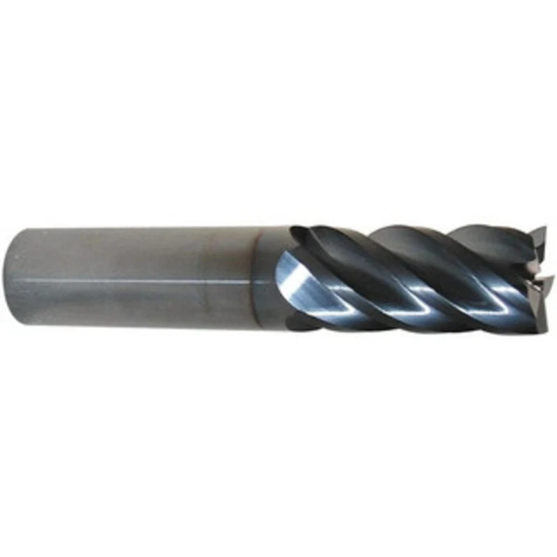 PROMAX Tools 1, 1-3/4 LOC, 1 Shank Diam, 4 OAL, 5 Flute, Solid Carbide Square End Mill Single End, AlTiN Finish, Spir...