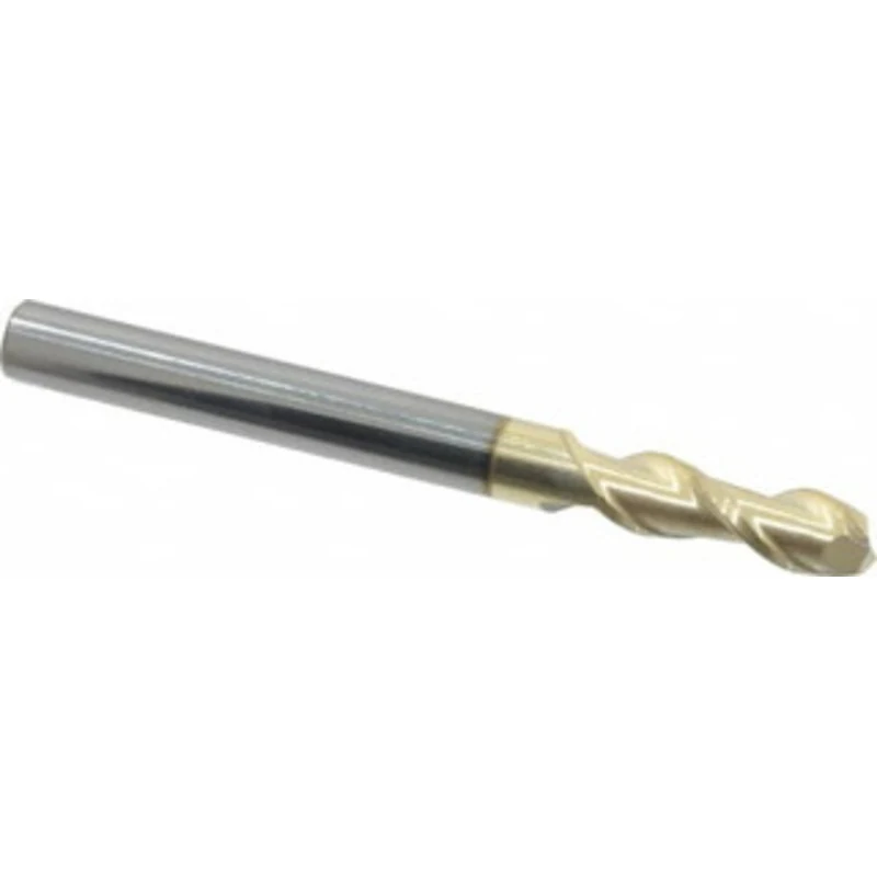 PROMAX Tools 3/16, 9/16 LOC, 3/16 Shank Diam, 2 OAL, 2 Flute, Solid Carbide Square End Mill Single End, ZrN Finish, S...