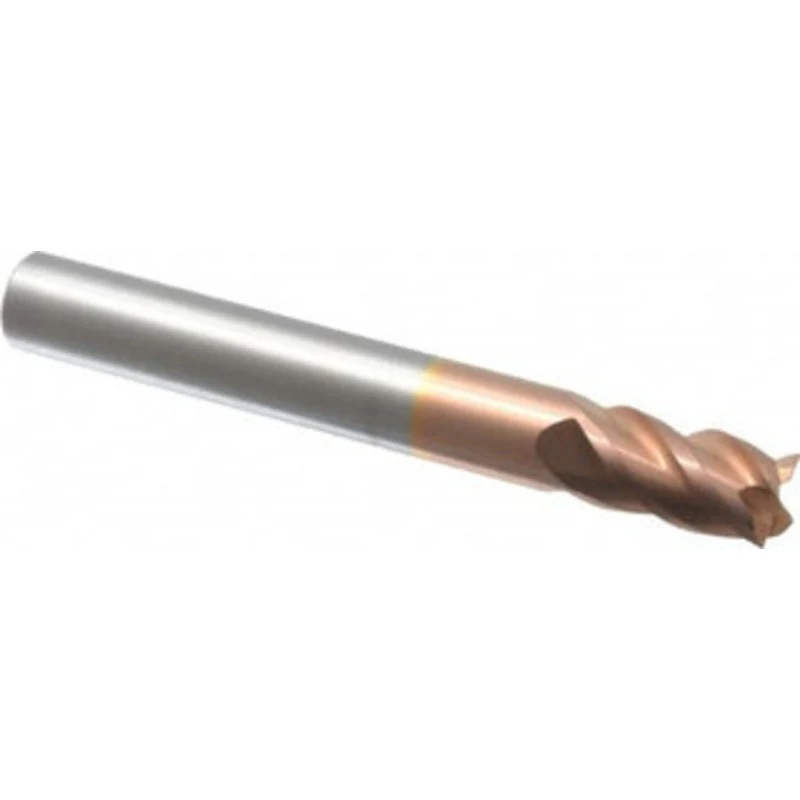 PROMAX Tools 5/16, 1/2 LOC, 5/16 Shank Diam, 2-1/2 OAL, 4 Flute, Solid Carbide Square End Mill Single End, TiCN Finis...