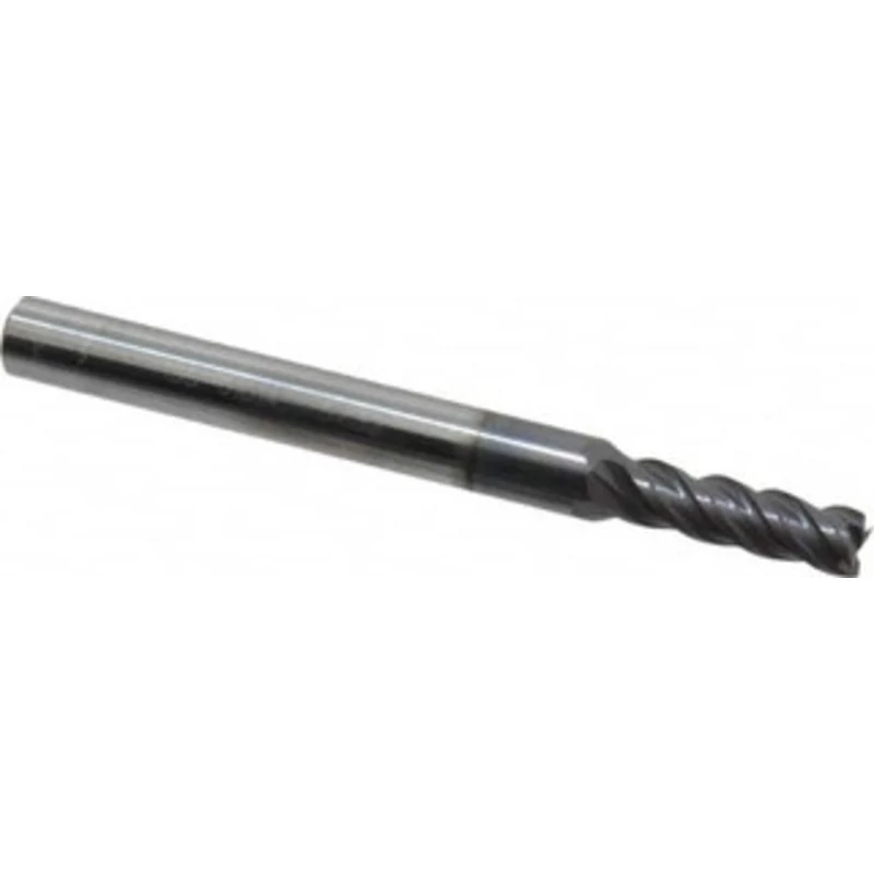 PROMAX Tools 5/32, 1/2 LOC, 3/16 Shank Diam, 2 OAL, 4 Flute, Solid Carbide Square End Mill Single End, AlTiN Finish, ...