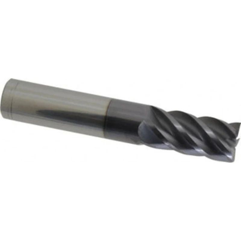 PROMAX Tools 5/8, 1-1/4 LOC, 5/8 Shank Diam, 3-1/2 OAL, 5 Flute, Solid Carbide Square End Mill Single End, AlTiN Fini...