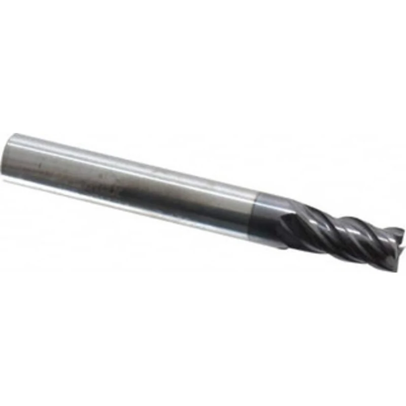 PROMAX Tools 7/32, 3/8 LOC, 1/4 Shank Diam, 2 OAL, 4 Flute, Solid Carbide Square End Mill Single End, AlTiN Finish, S...