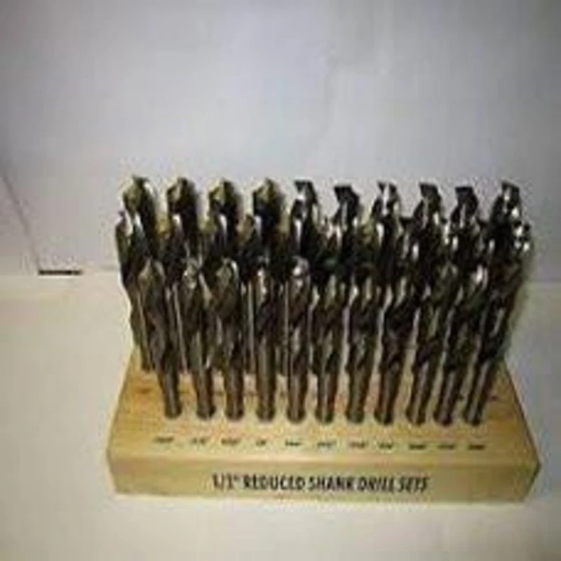 Precise 32 Piece High Speed Steel Drill Set, 1/2 Straight Shank, Range 33/64 - 1 by 64ths HSS - 303S32