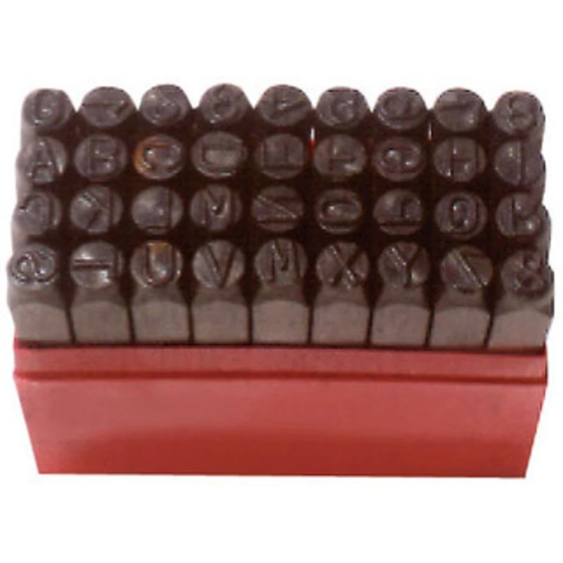 Precise Steel Stamp Sets-36 Pieces, A Thru Z, 1 To 9, Period - 505-152