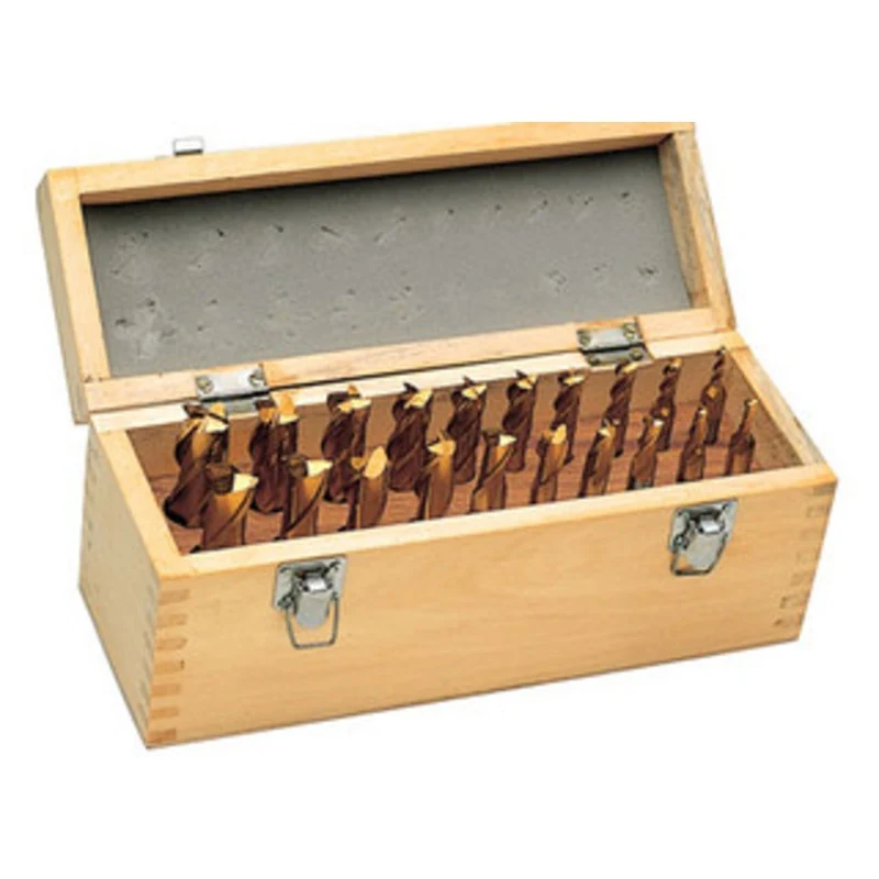 Precise Tin Coated End Mill Set (4 Flute - 10 Pieces) - 7600-10
