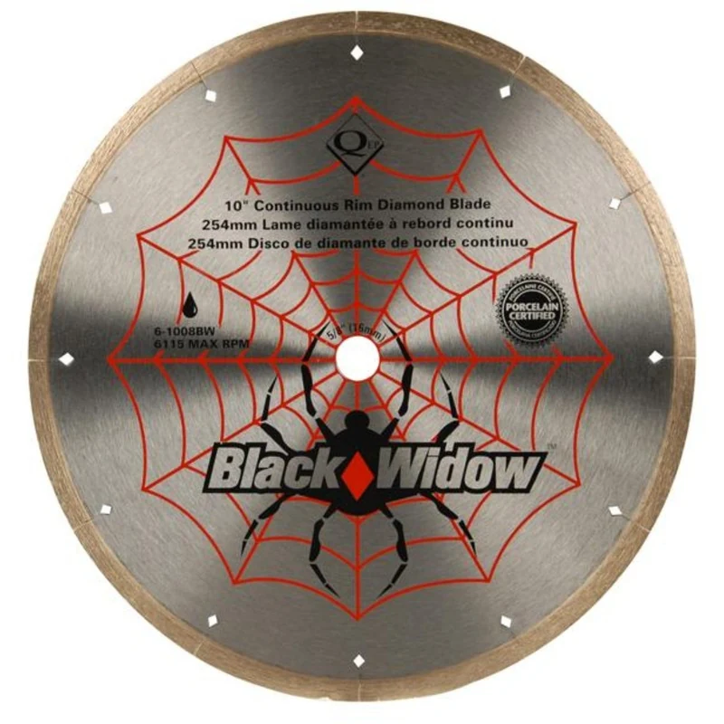 QEP 6-1008BW 10 Black Widow Diamond Blade for Ceramic And Porcelain