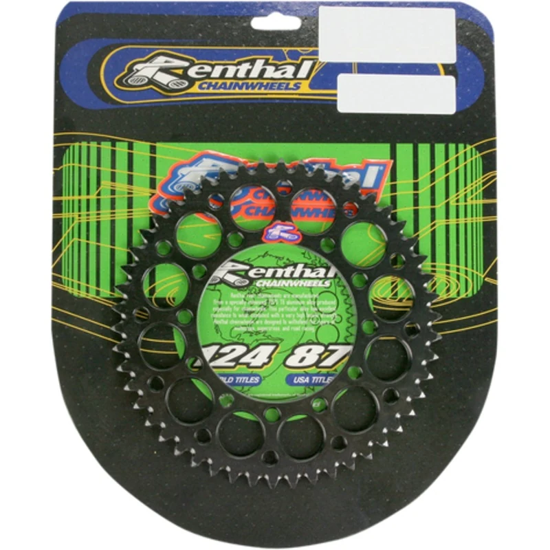 RENTHAL Sprocket - Kawasaki - Black - 50-Tooth 191U-420-50GEBK