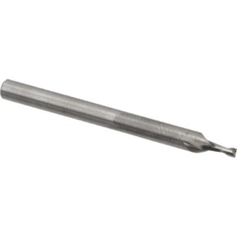 RobbJack 0.054, 0.081 LOC, 1/8 Shank Diam, 1-1/2 OAL, 2 Flute, Solid Carbide Square End Mill Single End, Uncoated, Sp...