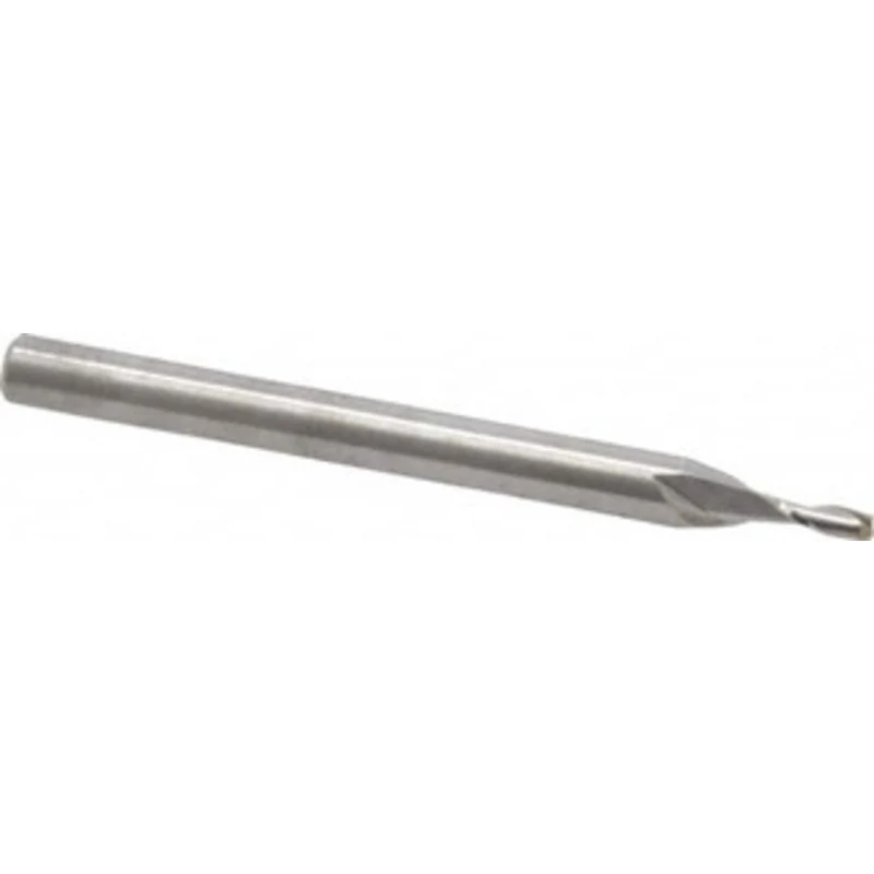 RobbJack 0.056, 0.168 LOC, 1/8 Shank Diam, 1-1/2 OAL, 2 Flute, Solid Carbide Square End Mill Single End, Uncoated, Sp...