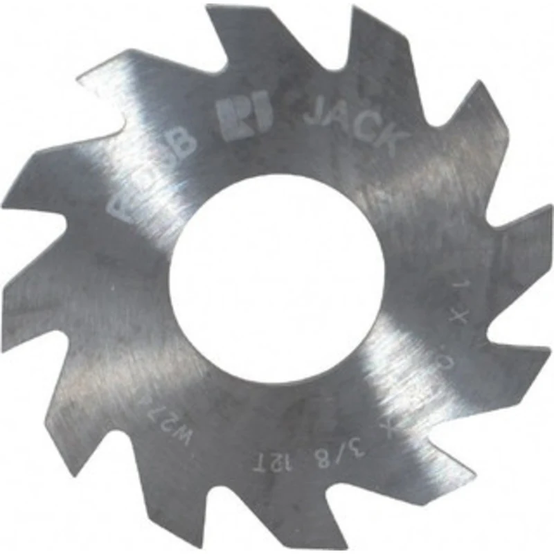 RobbJack 1 x 0.04, 3/8 Arbor, 12-Tooth Solid Carbide Slitting & Slotting Saw Uncoated, RH Cut, Straight Teeth, Concav...