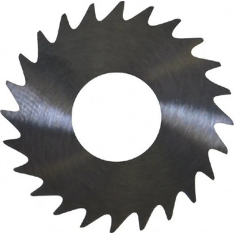 RobbJack 1 x 0.051, 3/8 Arbor, 24-Tooth Solid Carbide Slitting & Slotting Saw Uncoated, RH Cut, Straight Teeth, Conca...