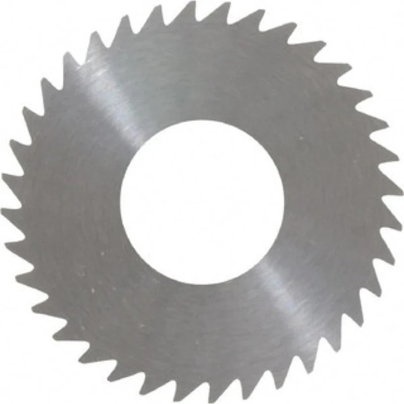 RobbJack 1-1/4 x 0.028, 1/2 Arbor, 36-Tooth Solid Carbide Slitting & Slotting Saw Uncoated, RH Cut, Straight Teeth, C...