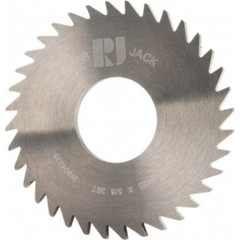 RobbJack 1-3/4 x 1/16, 5/8 Arbor, 36-Tooth Solid Carbide Slitting & Slotting Saw Uncoated, RH Cut, Straight Teeth, Co...