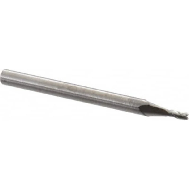 KYOCERA SGS 1/32, 5/64 LOC, 1/8 Shank Diam, 1-1/2 OAL, 4 Flute, Solid Carbide Square End Mill Single End, AlTiN Finis...