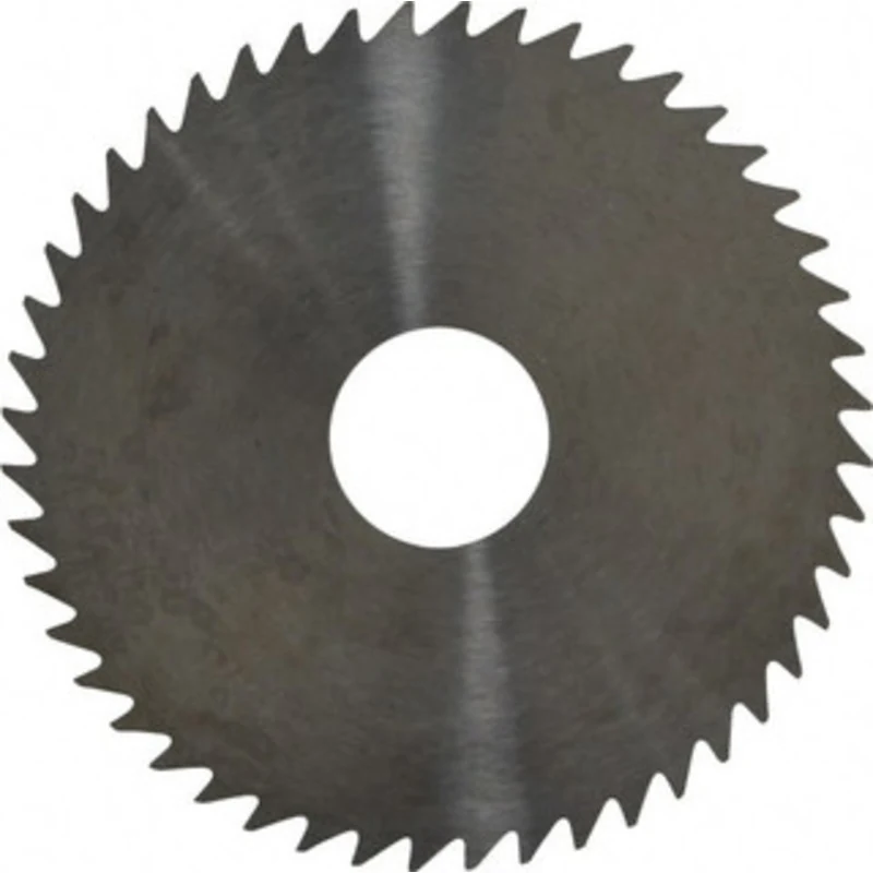 RobbJack 2 x 0.02, 1/2 Arbor, 48-Tooth Solid Carbide Slitting & Slotting Saw Uncoated, RH Cut, Straight Teeth, Concav...