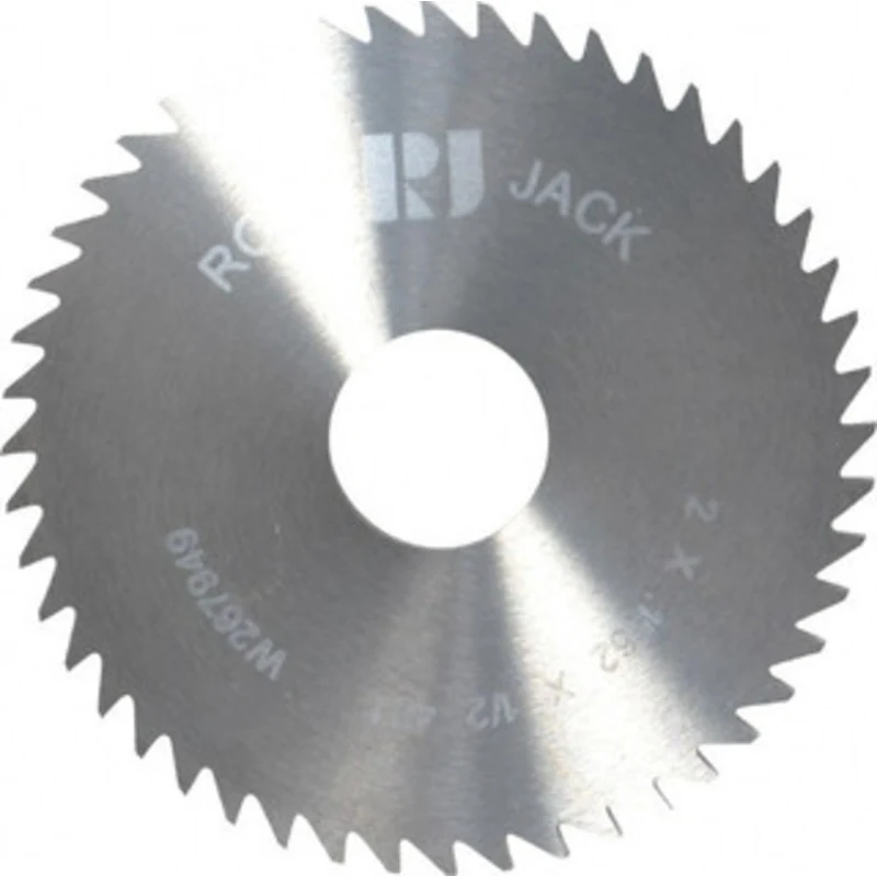 RobbJack 2 x 0.1562, 1/2 Arbor, 48-Tooth Solid Carbide Slitting & Slotting Saw Uncoated, RH Cut, Straight Teeth, Conc...