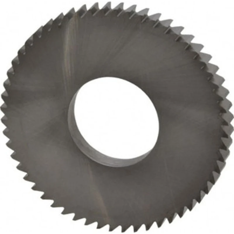 RobbJack 2-1/2 x 1/4, 1 Arbor, 56-Tooth Solid Carbide Slitting & Slotting Saw Uncoated, RH Cut, Straight Teeth, Conca...