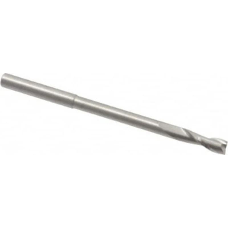 RobbJack 3/16, 1/2 LOC, 3/16 Shank Diam, 3 OAL, 2 Flute, Solid Carbide Square End Mill Single End, Uncoated, Spiral F...