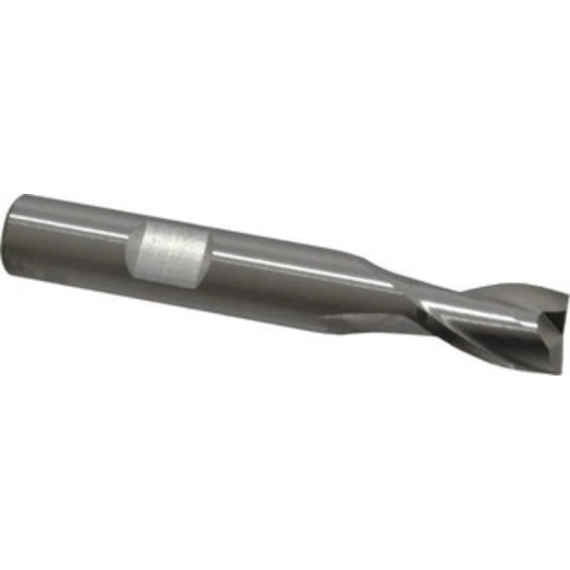 RobbJack 3/8, 1/2 LOC, 3/8 Shank Diam, 2-1/2 OAL, 2 Flute, Solid Carbide Square End Mill Single End, Uncoated, Spiral...