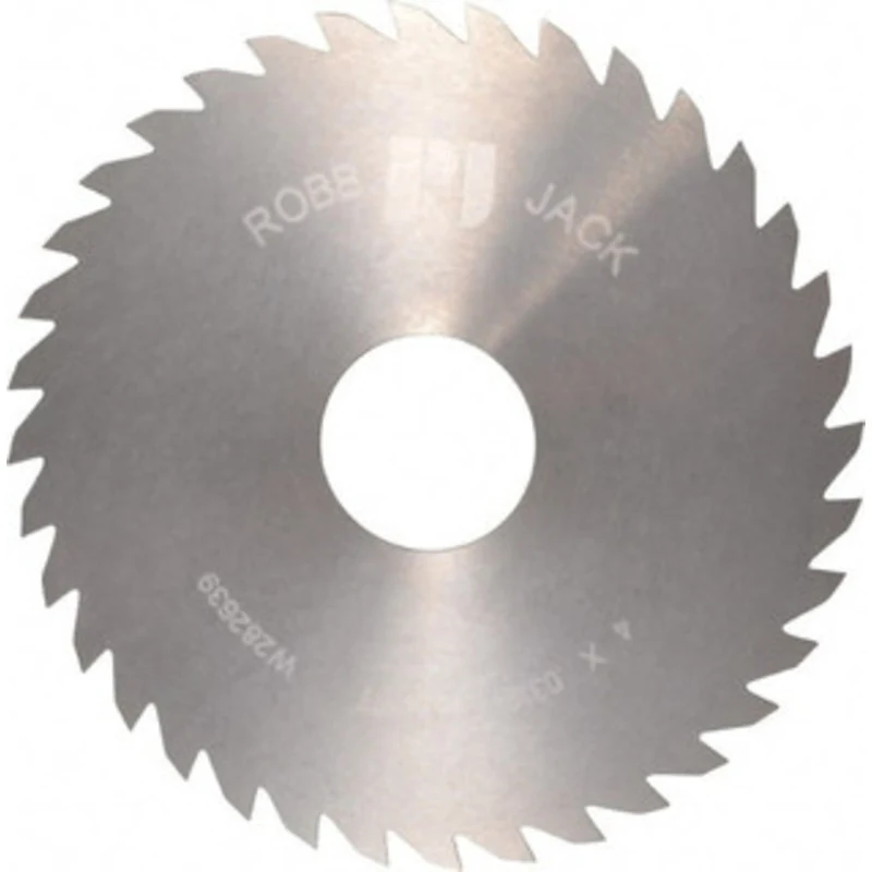 RobbJack 4 x 0.0312, 1 Arbor, 36-Tooth Solid Carbide Slitting & Slotting Saw Uncoated, RH Cut, Straight Teeth, Concav...