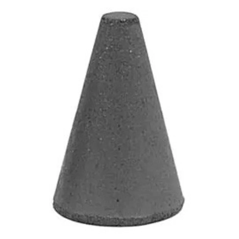 Rubberized Abrasive Point, Max. 20,000 RPM, Coarse Grade, Code 125-C, Taper, 1 Diameter, 1-1/4 Length - 88-048-4