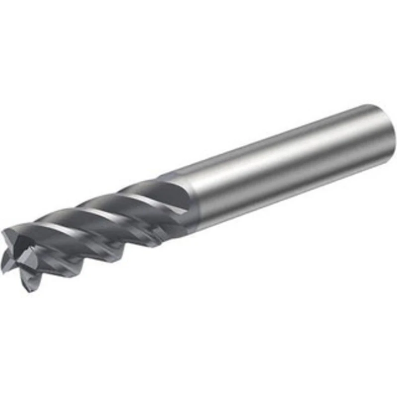 Sandvik Coromant 3mm, 8mm LOC, 6mm Shank Diam, 57mm OAL, 4 Flute, Solid Carbide Square End Mill Single End, TiAlN Fin...