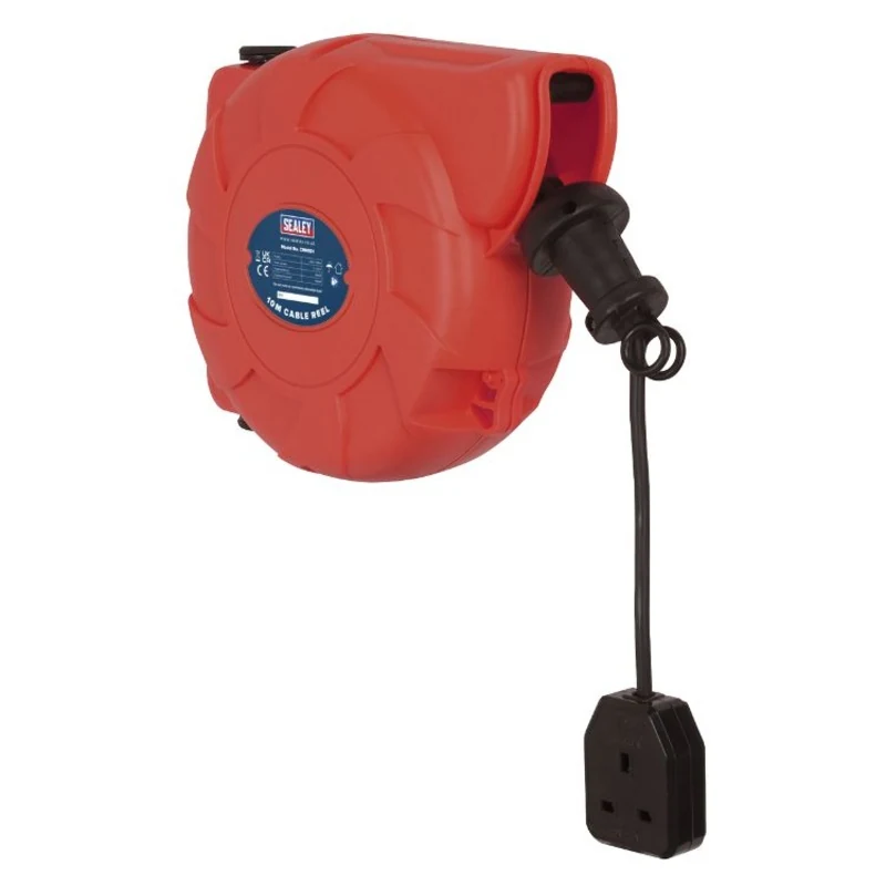 Sealey Cable Reel System Retractable 10M - 1 x 230V Socket