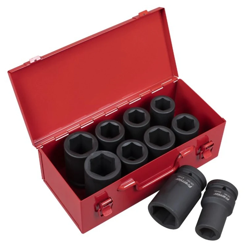 Sealey Impact Socket Set 10pc 1" Drive Deep Metric/Imperial (Premier)