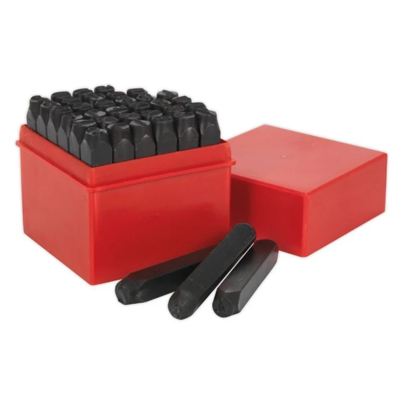 Sealey Letter and Number Punch/Stamp Set 36pc 8mm