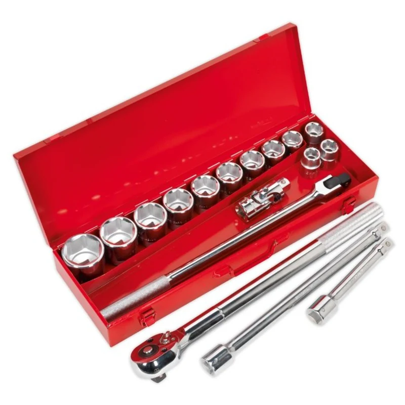 Sealey Socket Set 17pc 3/4" Drive WallDrive Metric (Premier)