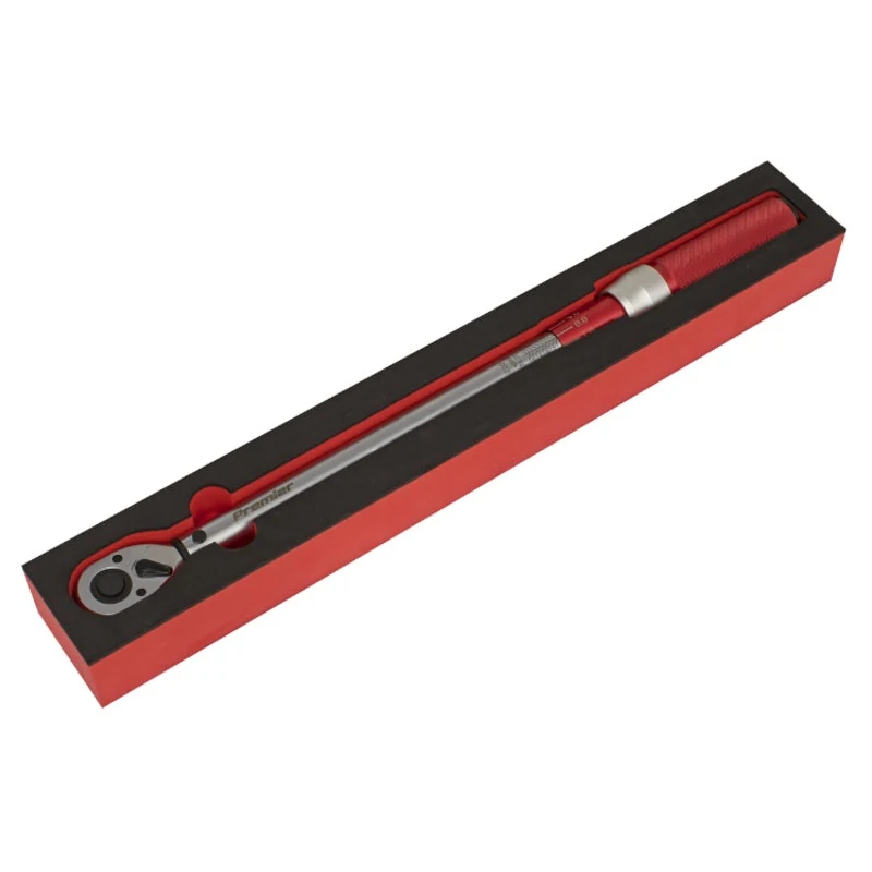 Sealey Torque Wrench Micrometer Style 1/2" Drive 40-220Nm - Calibrated (Premier)