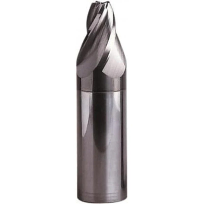 Seco Tools 20 per Side 2.5mm Small End Diam 10mm LOC 3-Flute Solid Carbide Tapered Square End Mill 10mm Shank Diam, 7...