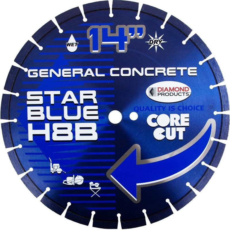 Star Blue High Speed Diamond Blades 14" Asphalt, Green Concrete, Brick & Block 5 Pack
