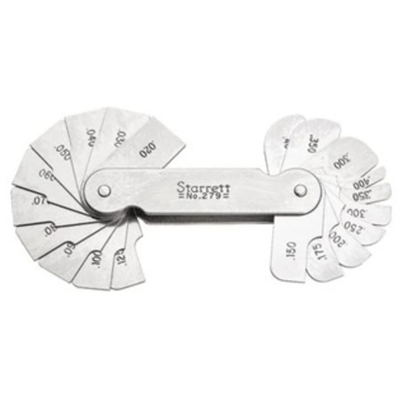 Starrett Fillet or Radius Gage .020-.400 with 20 Leaves - 279