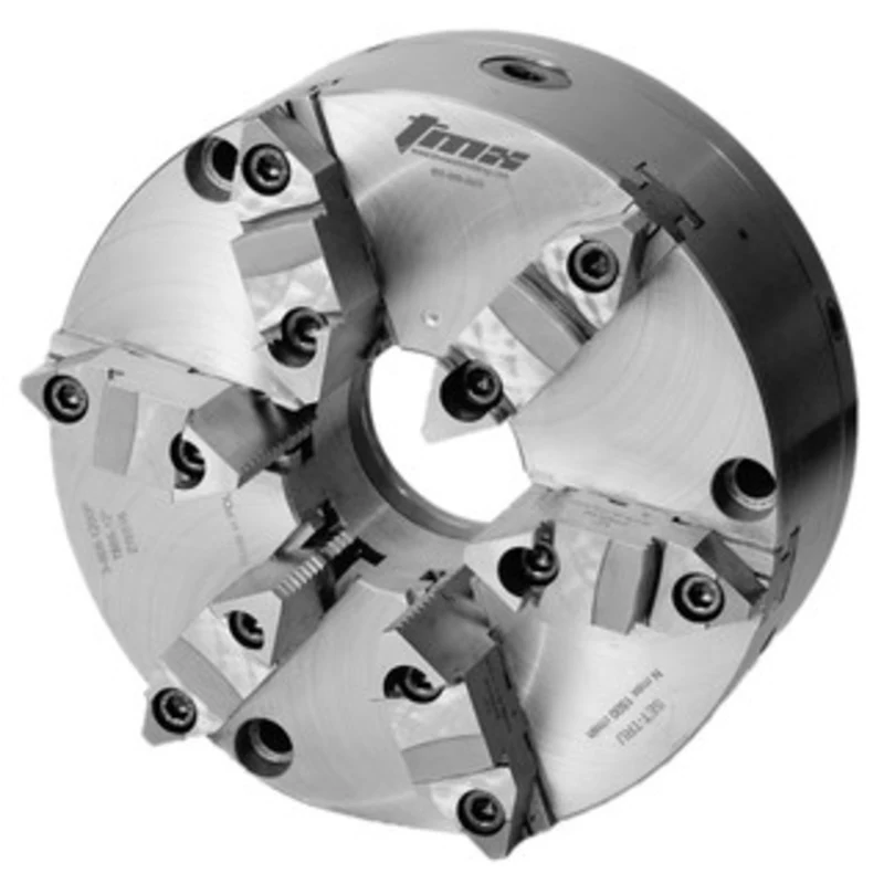 TMX 6-Jaw (2pc) SET-TRU Self-Centering Scroll Chuck with Fine Adjustment, 5in - 3-868-0500P