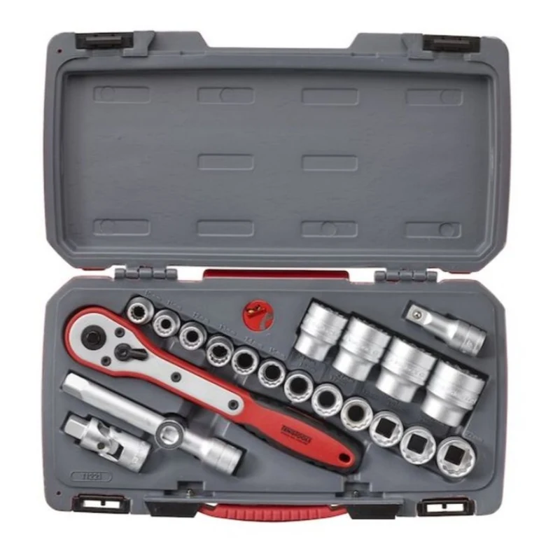 Teng Socket Set 1/2" Drive MM 21pcs - 12pt