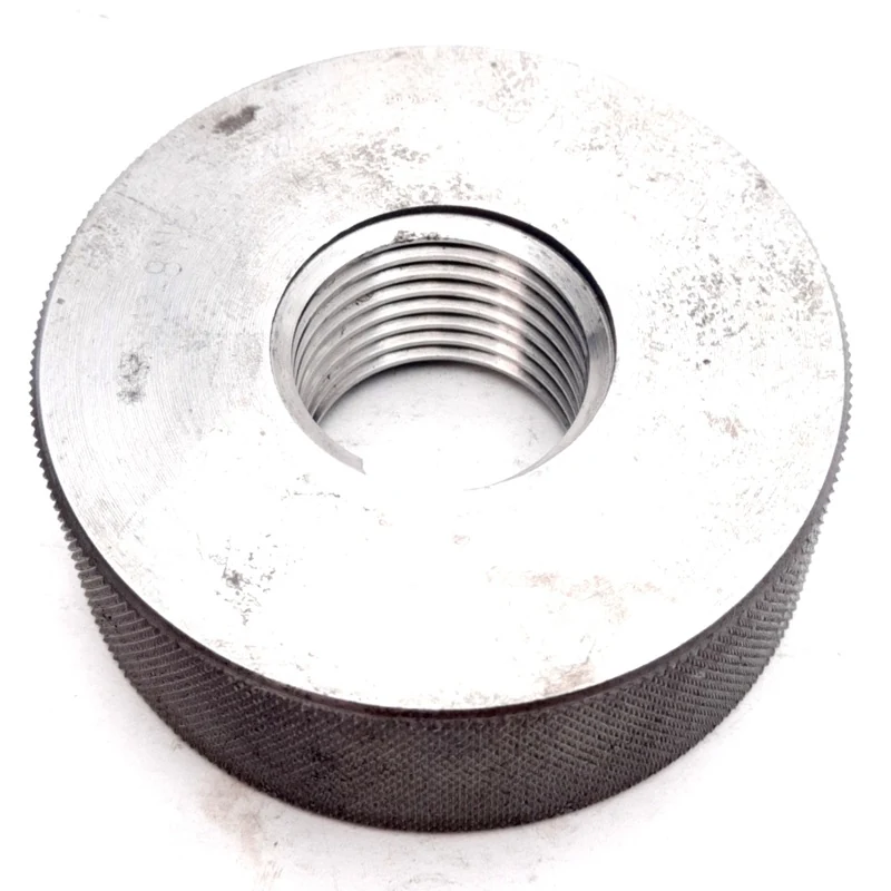 Used 1.3312-8 NS Special Thread Ring Gage, GO Only, P.D. = 1.2500inch, 8 TPI