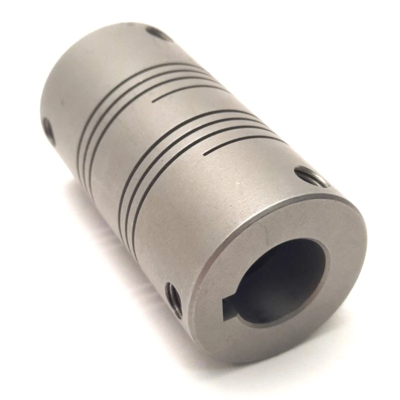 Used Helical MC7125-20-20 Flexible Coupling 5/8" Bore w/ Keyway, *Missing Set Screws*