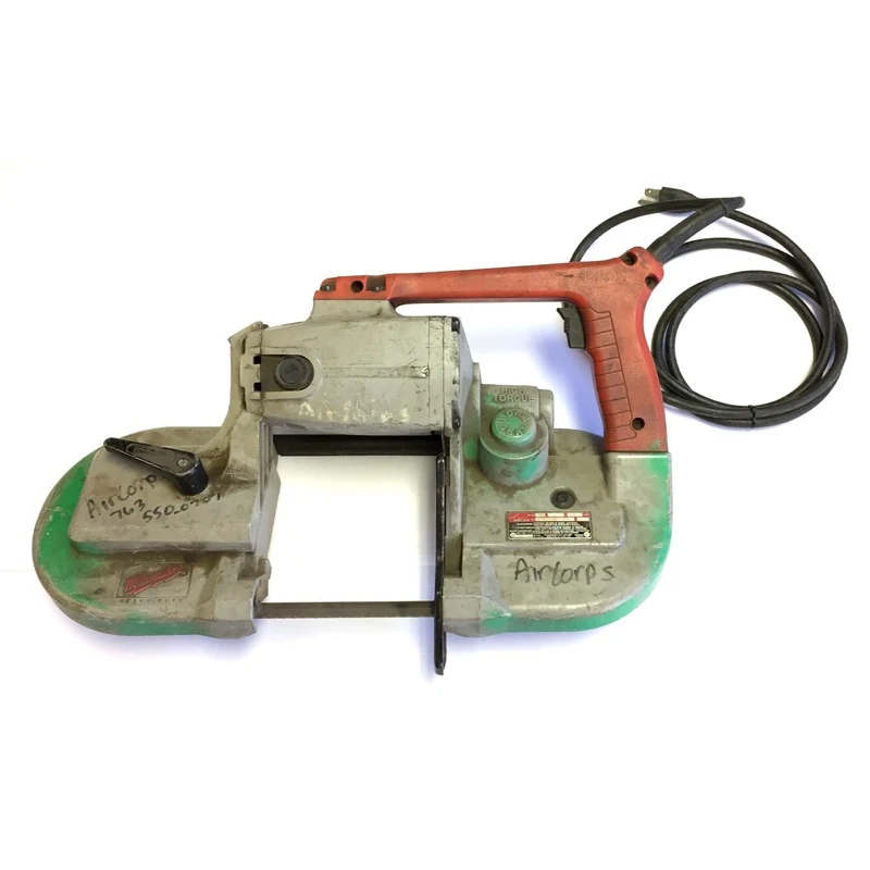 Used Milwaukee 6230 Corded Heavy Duty Band Saw, Variable Speed 0-350 FPM, 120VAC 6A
