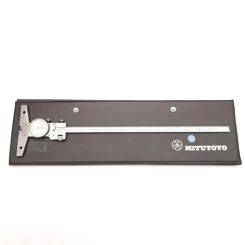 Used Mitutoyo 527-313-50 Dial Depth Gage, 0-12in Range, 0.001in Graduation, 0.0015in