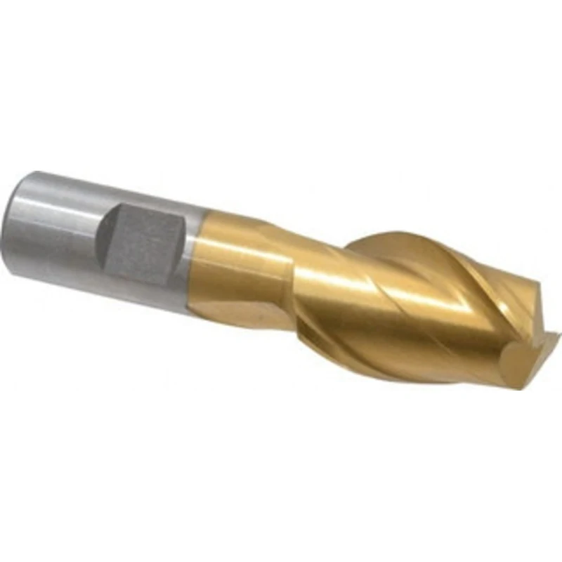 Value Collection 1, 1-1/2 LOC, 3/4 Shank Diam, 3-3/4 OAL, 2 Flute, High Speed Steel Square End Mill Single End, Uncoa...