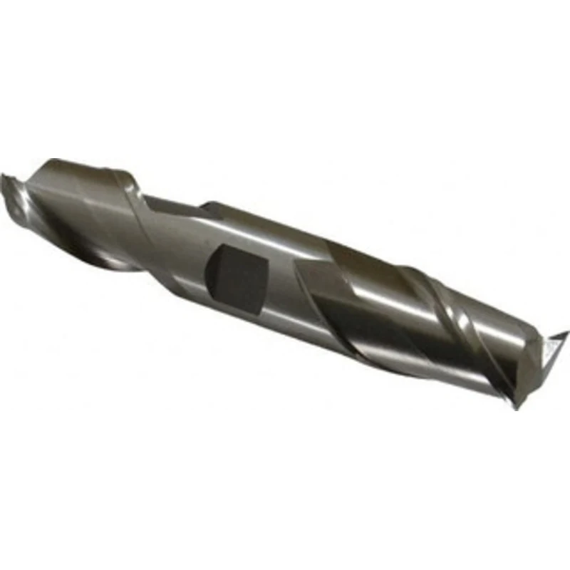 Value Collection 1, 1-5/8 LOC, 1 Shank Diam, 5-7/8 OAL, 2 Flute, Cobalt Square End Mill Double End, Uncoated, Spiral ...