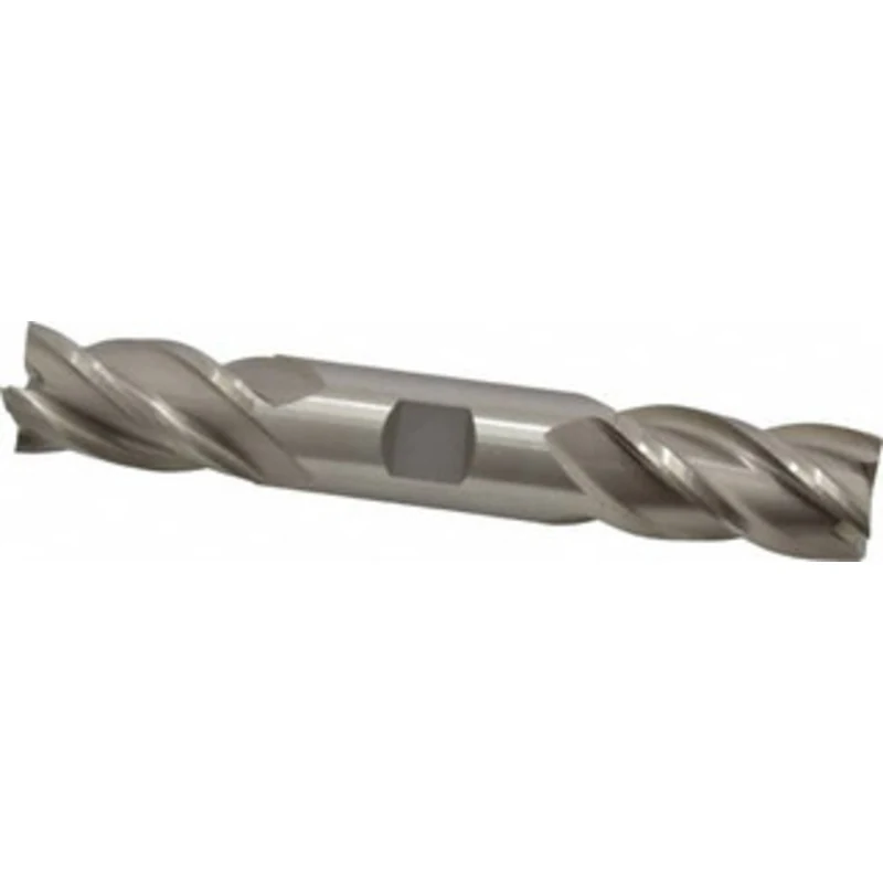 Value Collection 1, 1-7/8 LOC, 1 Shank Diam, 6-3/8 OAL, 4 Flute, Cobalt Square End Mill Double End, Uncoated, Spiral ...