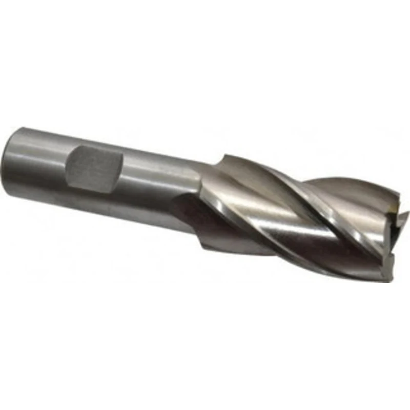 Value Collection 1, 1-7/8 LOC, 3/4 Shank Diam, 4-1/8 OAL, 4 Flute, High Speed Steel Square End Mill Single End, Uncoa...