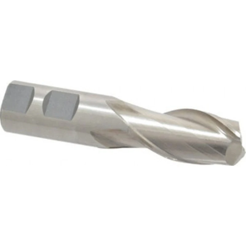 Value Collection 1, 2 LOC, 1 Shank Diam, 4-1/2 OAL, 2 Flute, High Speed Steel Square End Mill Single End, Uncoated, S...